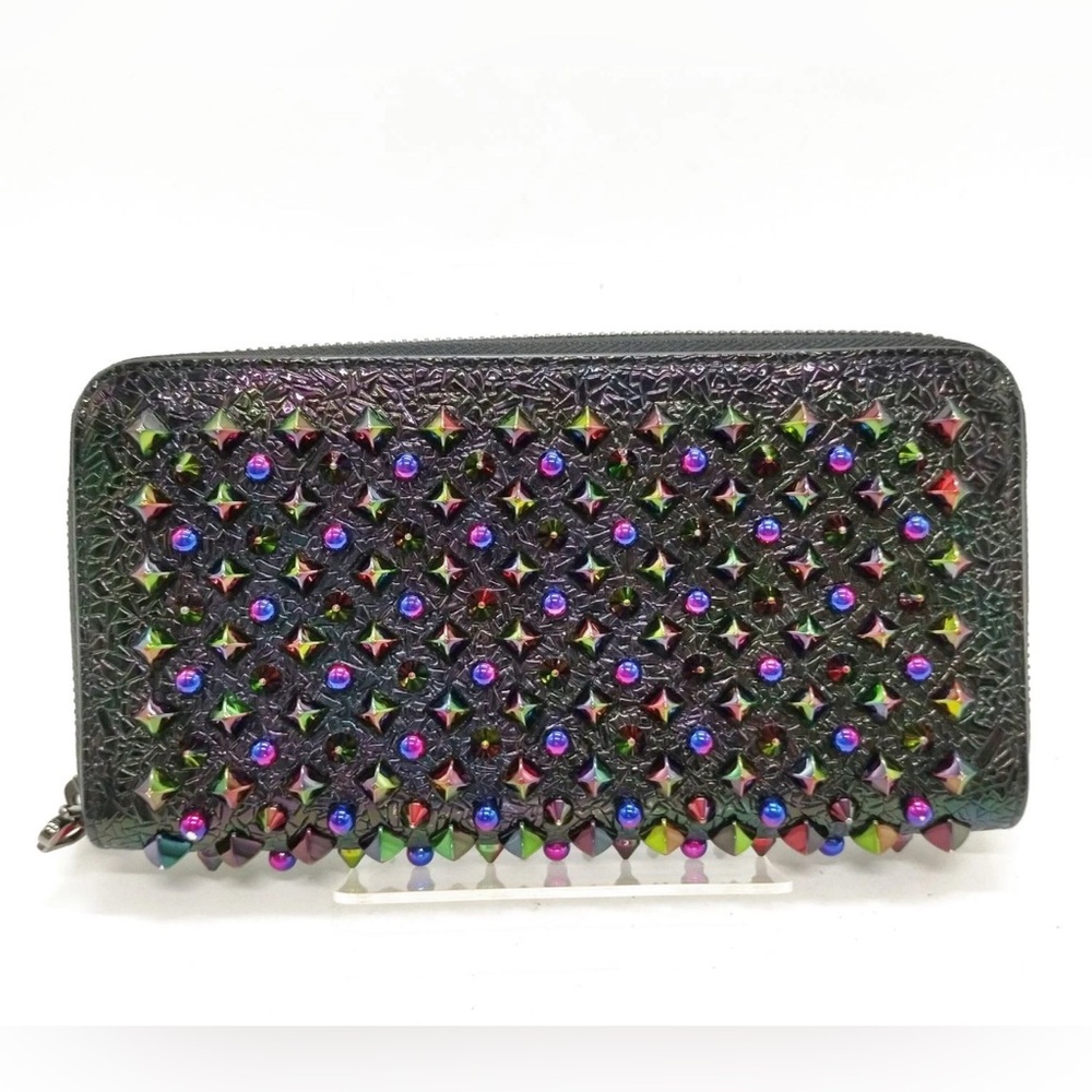 Christian Louboutin Long Wallet Black Patent leather Authentic